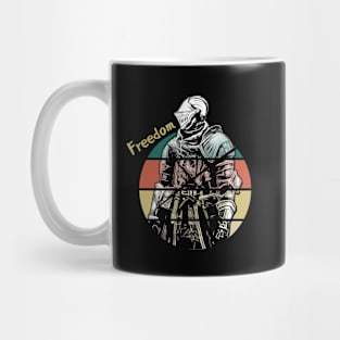 Cool Retro Knight: Freedom Mug